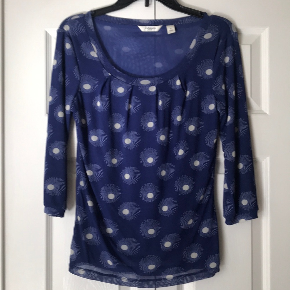 Liz Claiborne sheer layered top, size m